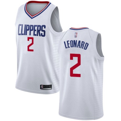 Nike Los Angeles Clippers #2 Kawhi Leonard White Youth NBA Swingman Association Edition Jersey